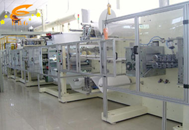under pad production line